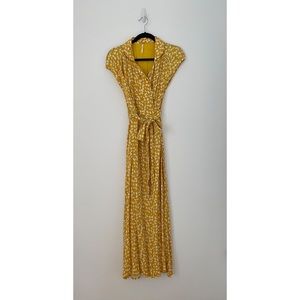 Free People | yellow So Fetch maxi dress